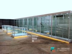 Cigarette Racks Glass Display Showcase For Convenience Store