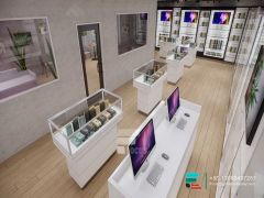 Smoke Shop Shelves Showcases Glass Display Retail Store