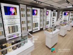 Smoke Shop Shelves Showcases Glass Display Retail Store