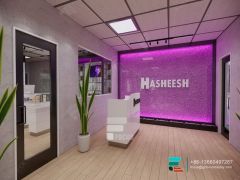 Smoke Shop Shelves Showcases Glass Display Retail Store