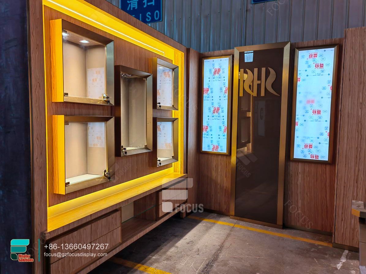 cigarette display shelf glass display cabinet showcase