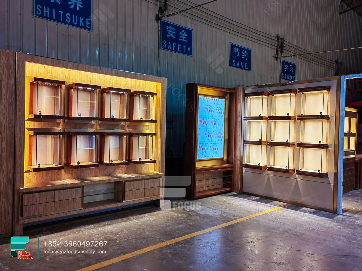 cigarette display shelf glass display cabinet showcase