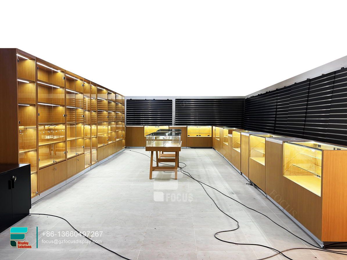 cigarette tobacco display cabinet retail glass counter