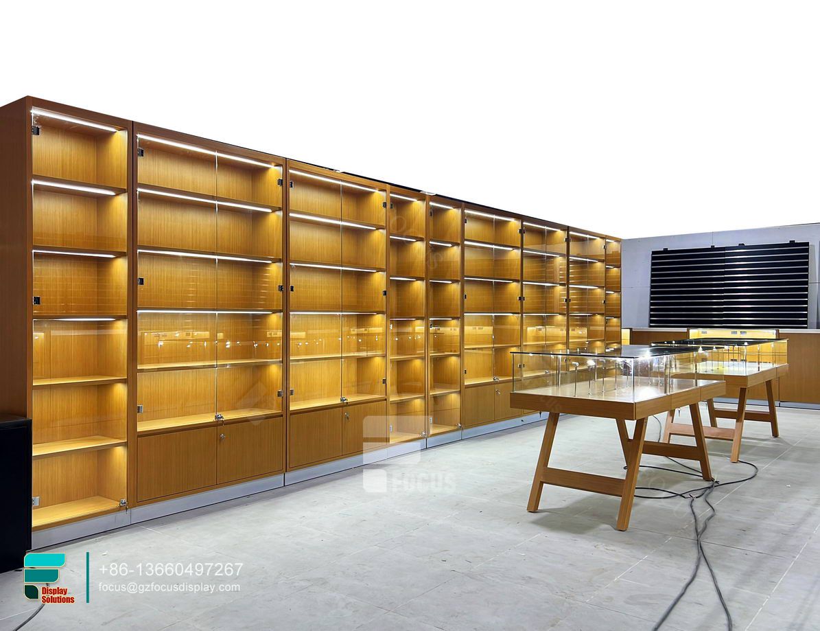 cigarette tobacco display cabinet retail glass counter