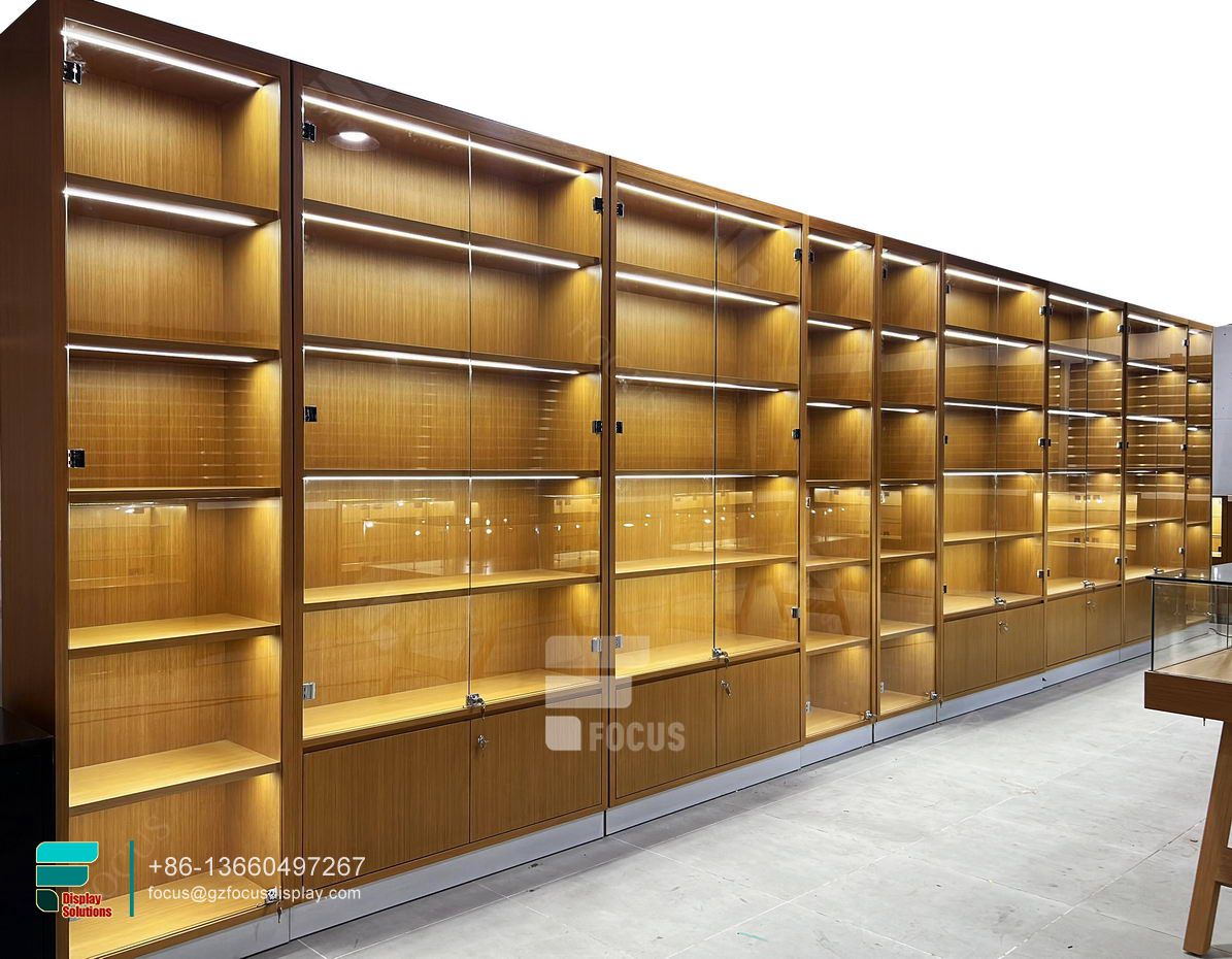 cigarette tobacco display cabinet retail glass counter