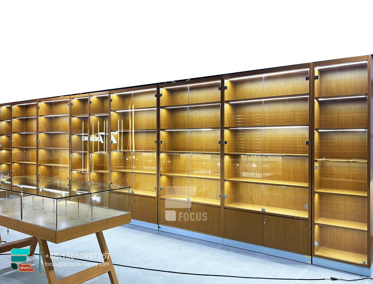 cigarette tobacco display cabinet retail glass counter