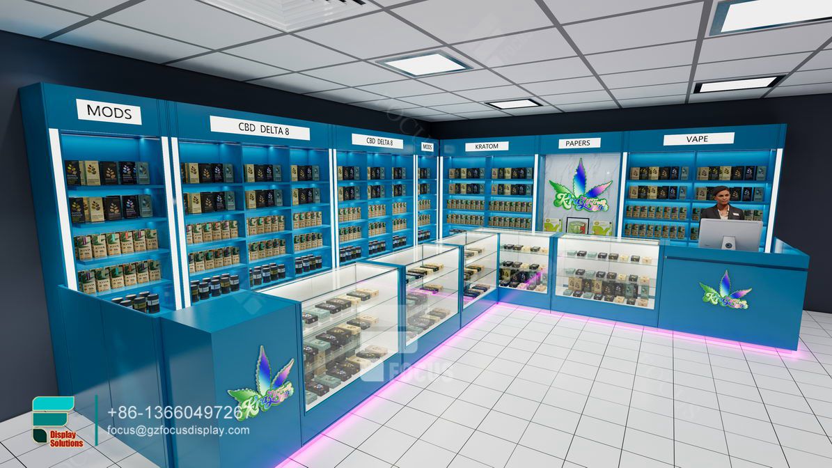 modern cigarette display cabinet glass display shelves