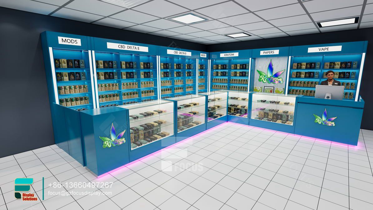 modern cigarette display cabinet glass display shelves