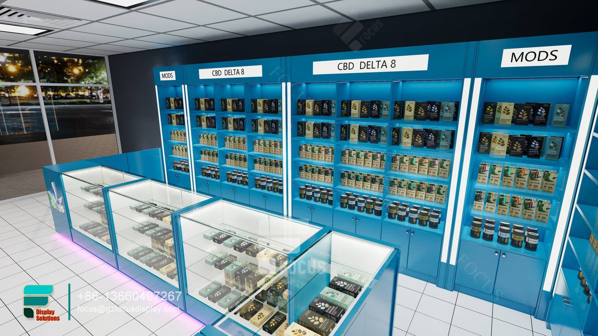 modern cigarette display cabinet glass display shelves
