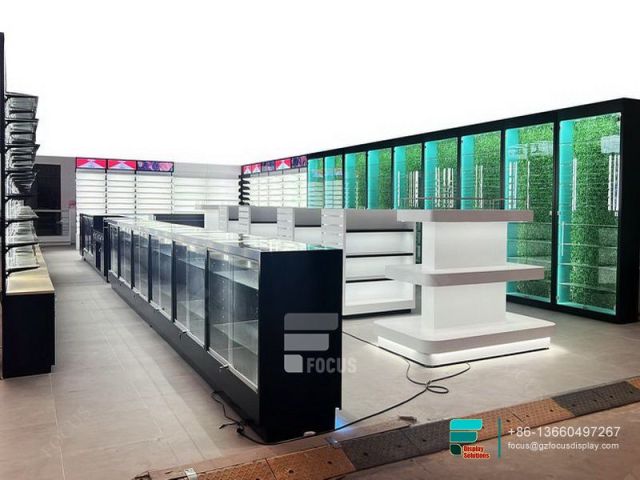 Tobacco Stand Showcase Glass Smoke Shop Display Cases