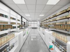 Modern Cigarette Counter Display Showcases Display Stand