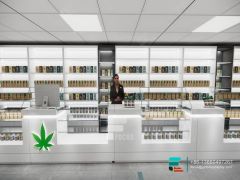 Modern Cigarette Counter Display Showcases Display Stand