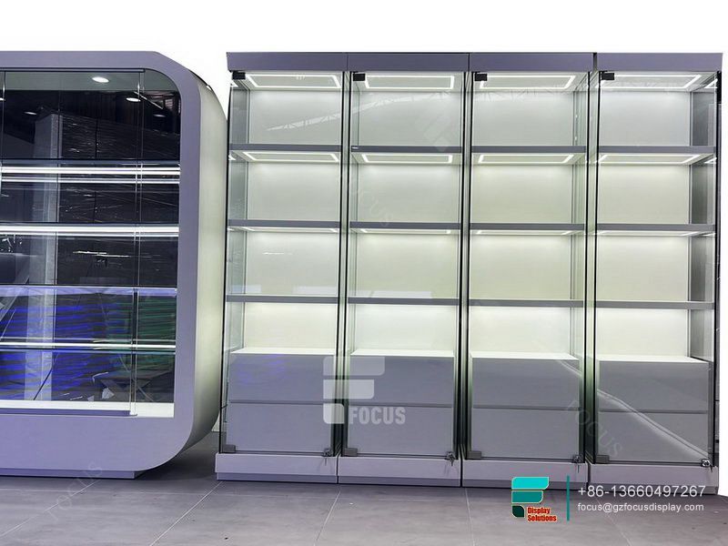 Dispensary Display Glass Shelves Display Retail Store