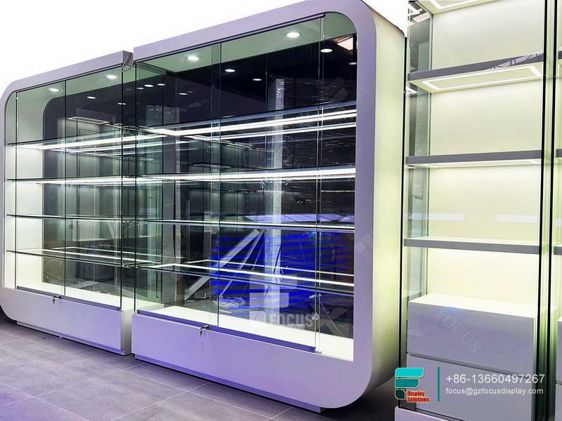 Dispensary Display Glass Shelves Display Retail Store