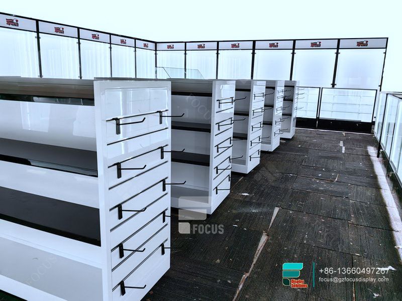 Dispensary Shelves Glass Front Counter Glass Display Cabinet