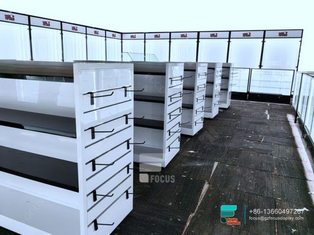 Dispensary Shelves Glass Front Counter Glass Display Cabinet
