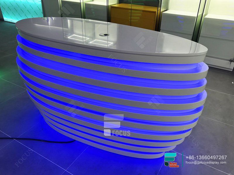 Customize Cigarette Counter Glass Show Case For Sale