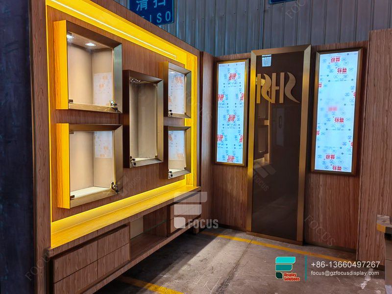Cigarette Display Shelf Glass Display Cabinet Showcase