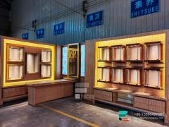 Cigarette Display Shelf Glass Display Cabinet Showcase