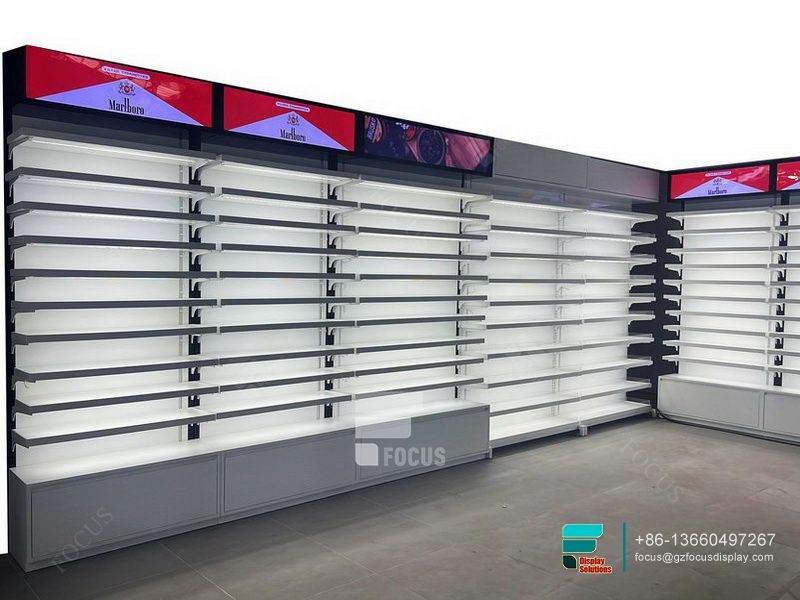 Smoke Shop Shelves Retail Showcase Display For Sale