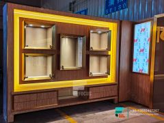 Cigarette Display Shelf Glass Display Cabinet Showcase