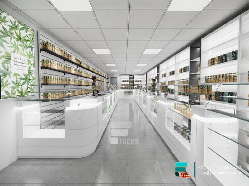 Modern Cigarette Counter Display Showcases Display Stand