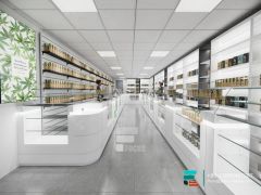 Modern Cigarette Counter Display Showcases Display Stand