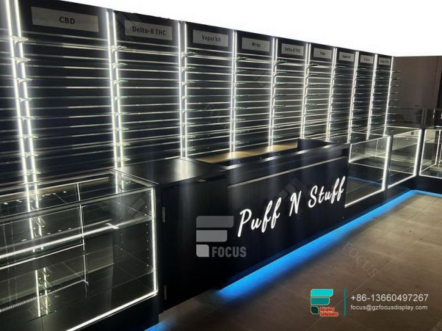 Cigarettes Racks Retail Display Glass Smoke Shop Shelves
