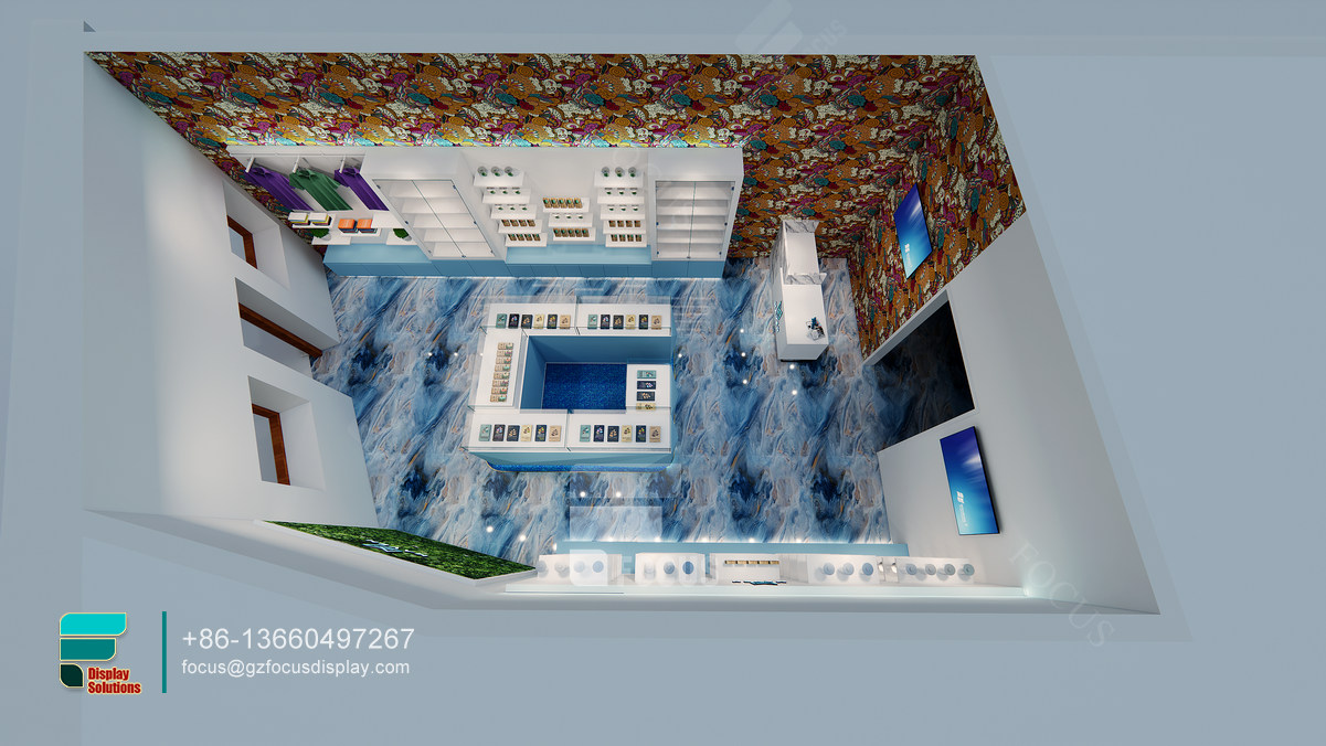 cannabis dispensary display cases tobacco shop design