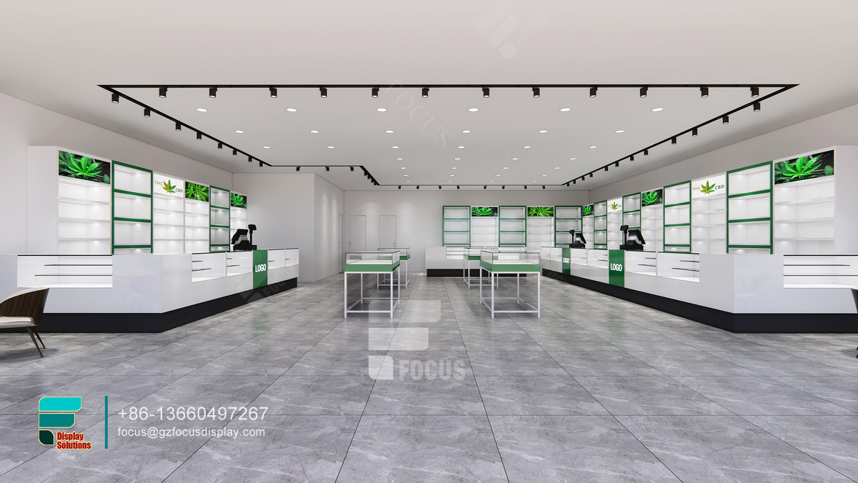 customize display cases floor glass display for smoke shop