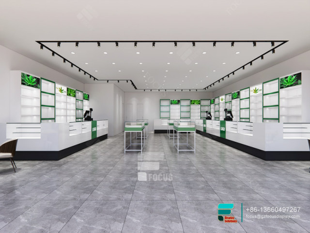 Customize Display Cases Floor Glass Display For Smoke Shop