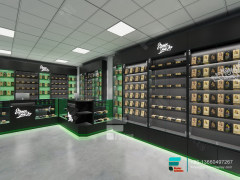Cigarette Racks Wall Shelf Display With Glass For Sale
