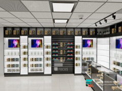 E Cigarette Display Glass Wall Display Vape Shop Design