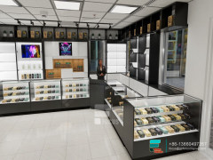 E Cigarette Display Glass Wall Display Vape Shop Design