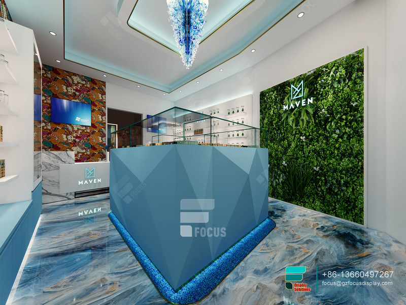 Cannabis Dispensary Display Cases Tobacco Shop Design