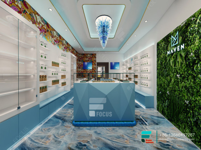 Cannabis Dispensary Display Cases Tobacco Shop Design