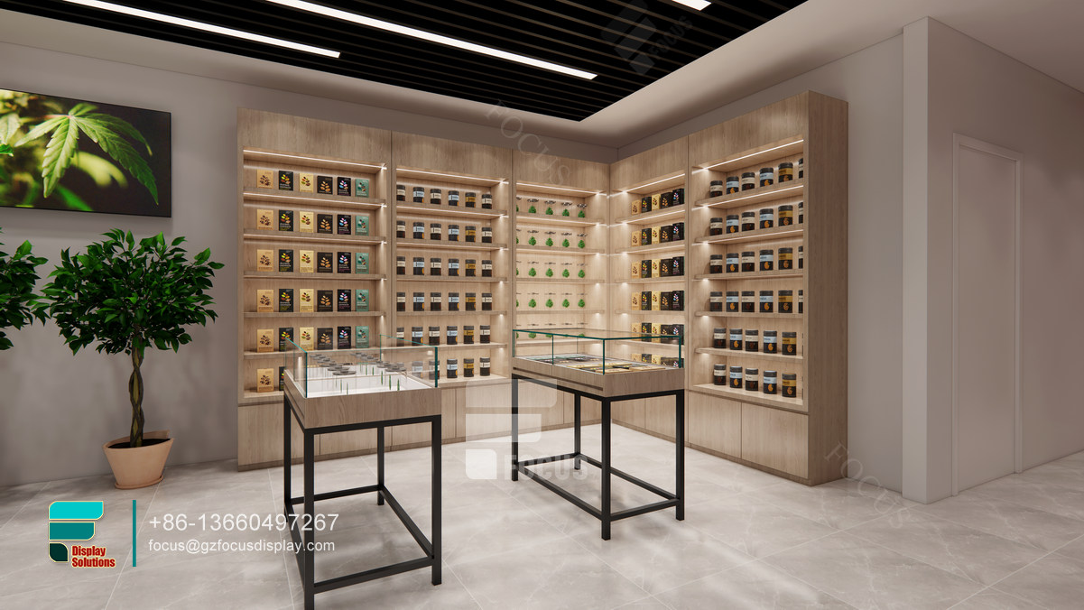 cigarette retail display rack glass display for retail shop