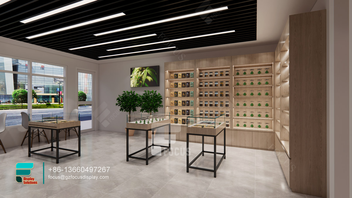 cigarette retail display rack glass display for retail shop
