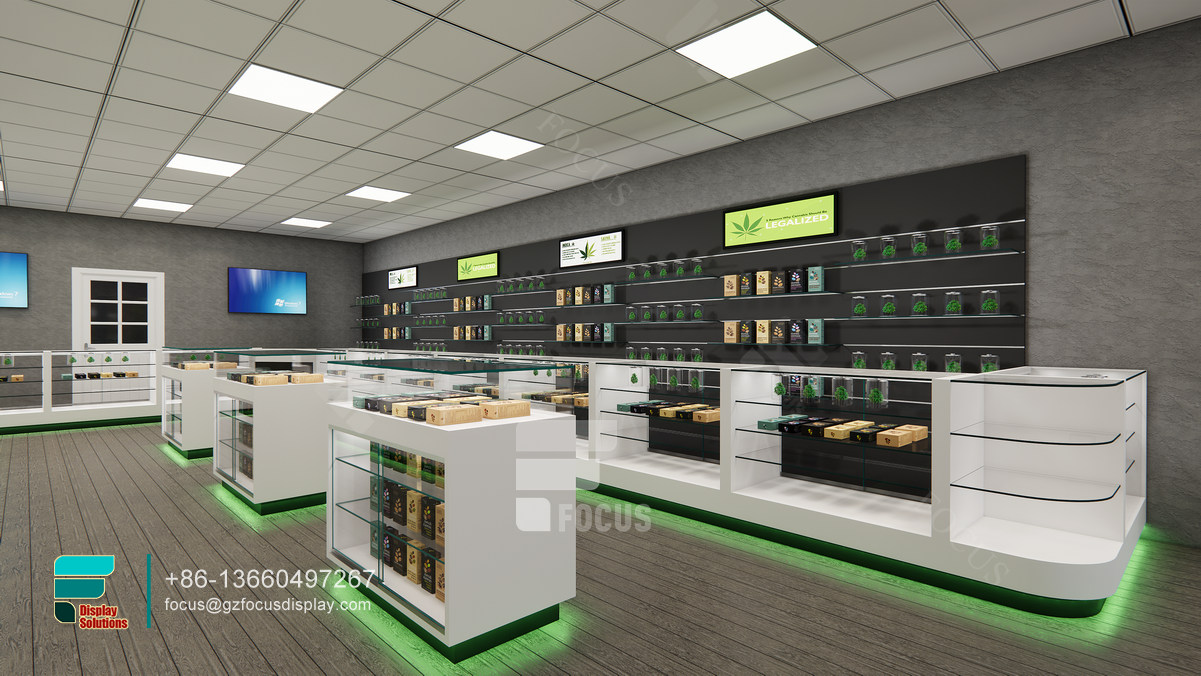 custom dispensary cabinets shop display glass shelving