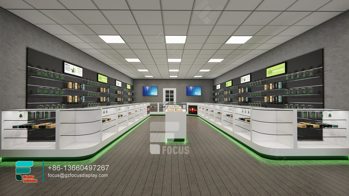 custom dispensary cabinets shop display glass shelving
