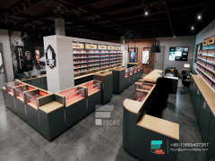 E Cigarette Display Stand Custom Counter Vape Shop Design