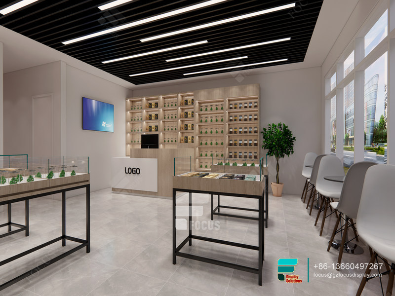 Cigarette Retail Display Rack Glass Display For Retail Shop