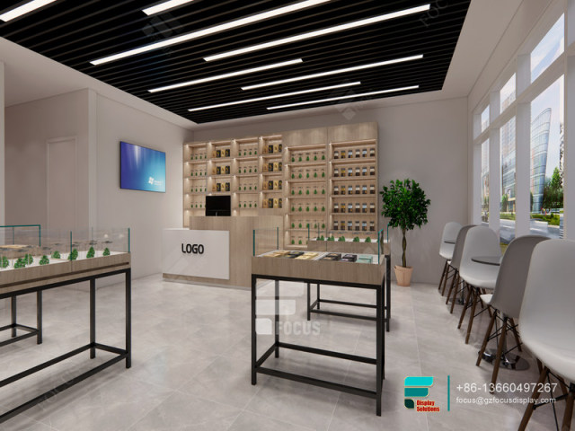 Cigarette Retail Display Rack Glass Display For Retail Shop