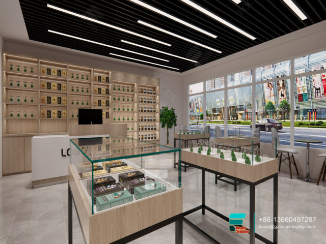 Cigarette Retail Display Rack Glass Display For Retail Shop