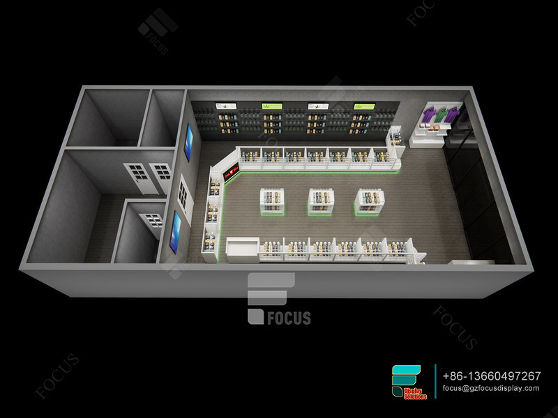 Custom Dispensary Cabinets Shop Display Glass Shelving