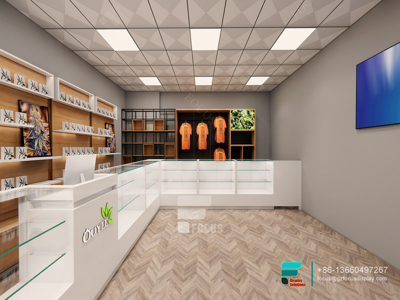 Vape Rack Show Glass Display Cabinet Vape Shop Design