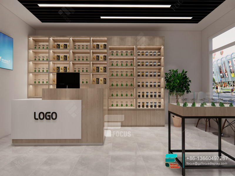 Cigarette Retail Display Rack Glass Display For Retail Shop