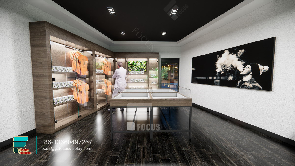 cigarette display dispenser store counter with glass display