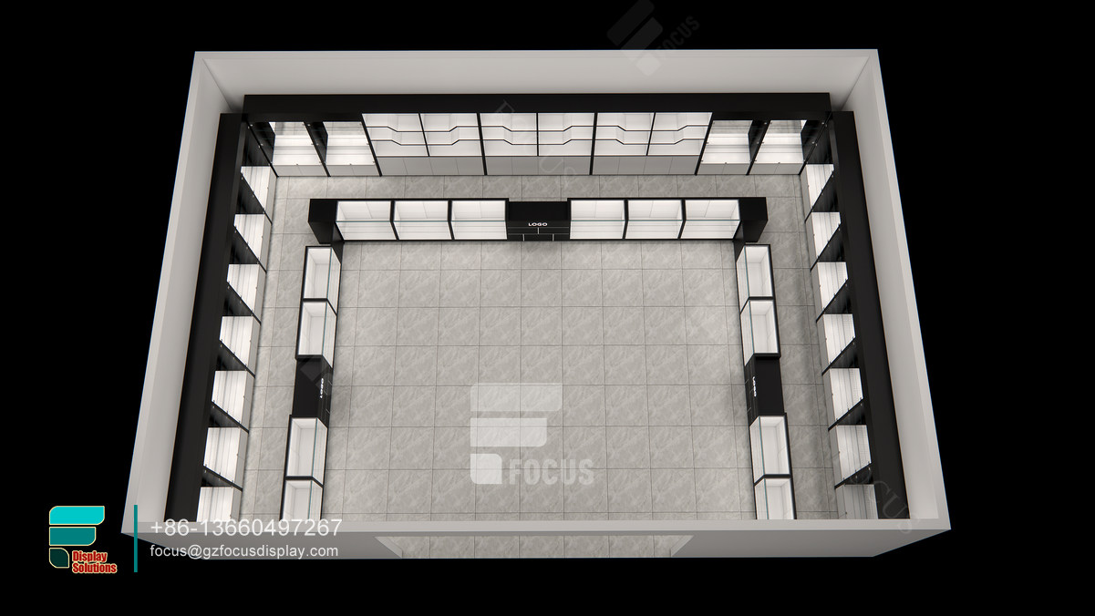 cigarette shelves round glass display cabinet for stores
