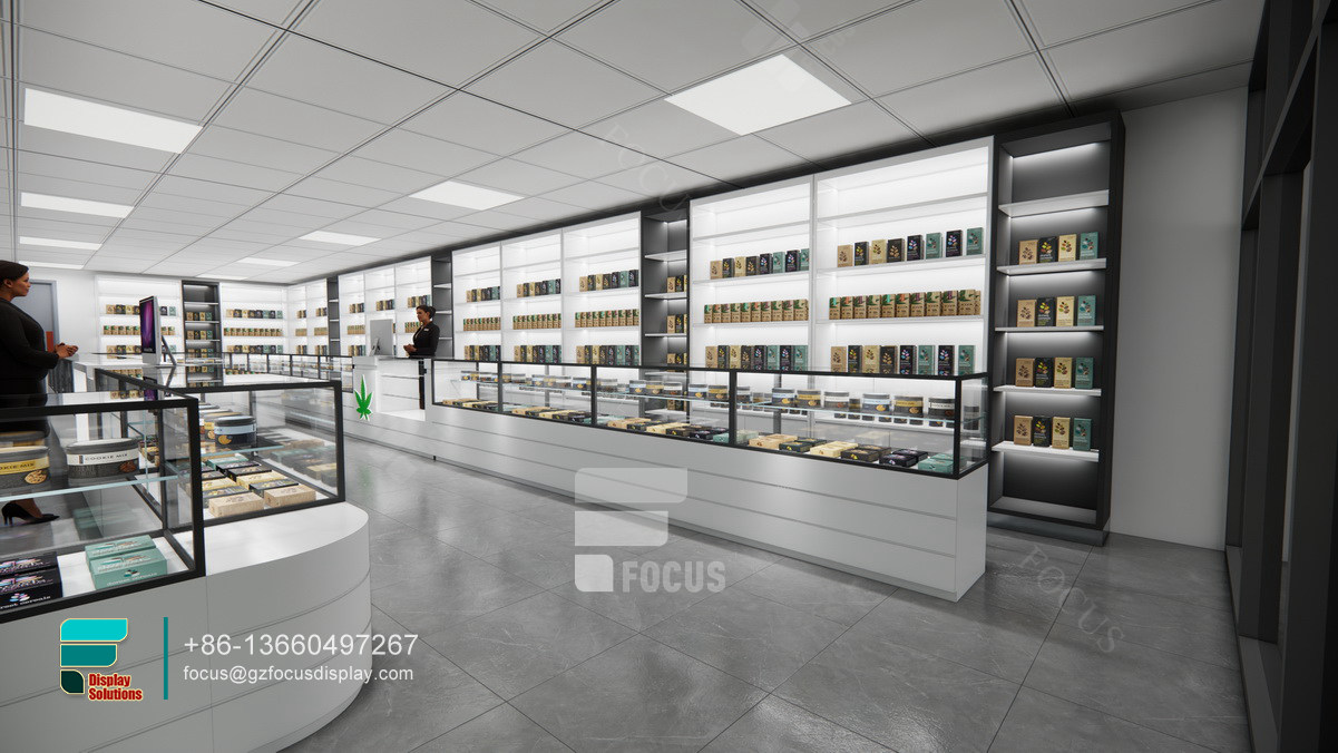 custom cigarette display cabinet glass vitrine for sale